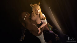 ahri from k/da series by firolian