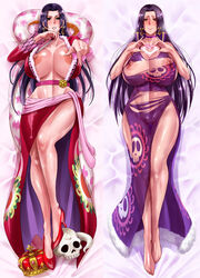 1girls alternate_costume areolae bare_shoulders barefoot big_breasts blanket blush boa_hancock breasts clothing collar collarbone crown curvy dakimakura earrings erect_nipples eyelashes fan female female_focus female_only fit_female full_body haikawa_hemlen hand_on_chin high_heels hips horn hourglass_figure huge_breasts human jewelry large_breasts laying_on_back lips long_hair long_legs long_sleeves looking_at_viewer mature_female midriff nipple_slip nipples one_piece orange_eyes parted_lips purple_hair reptile revealing_clothes sash seductive shiny_skin shounen_jump skimpy skirt skull sleeveless slim_waist smile snake solo solo_female teeth thick_thighs thigh_gap thighs torn_clothes transparent_clothing voluptuous wide_hips