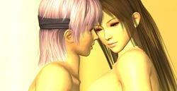 1futa 1girls 3d age_difference ayame_(doa) ayane_(doa) big_breasts daughter dead_or_alive female futa_on_female futanari implied_futanari incest mother mother_and_daughter parent parent_and_child