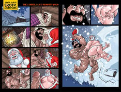 2boys anal anal_penetration anal_sex asleep balls bara beard big_balls black_hair blue_eyes brown_eyes chubby_male comic cum_in_ass drooling erect_nipples erection exposed_nipples facial_hair finger_on_penis fireplace flying_sweatdrops gay hairy hairy_arms hairy_balls hairy_chest hairy_legs hairy_male hard_on human instant_erection inviting_to_sex logan_(artist) lumberjack magic male male/male male_only male_penetrating_male moobs nipples one_eye_closed open_jacket orgasm_face orgasm_from_anal pointing_at_penis precum_bubble presenting_ass reverse_suspended_congress santa santa_claus sitting_on_penis snow spread_legs stars sucking_thumb throbbing_penis tongue_out undressing veiny_penis white_hair winking yaoi