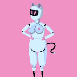 boobamaster breasts cat_ears female female_focus female_only lumi-9 nipples pixel_art robot robot_girl solo solo_female solo_focus tagme