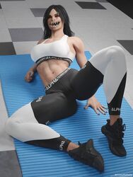 1girls 3d abs big_breasts blender breasts cameltoe edenian female female_only fully_clothed huge_breasts hybrid large_breasts looking_at_viewer mileena mileena_(mk9) monster monster_girl mortal_kombat mortal_kombat_(2011) muscles muscular muscular_female naughty_face netherrealm_studios seductive seductive_smile sharp_teeth shizzyzzzzzz smile solo spread_legs tarkatan thick_thighs tight_clothing wide_hips woman