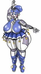 ballerina ballet_dress ballet_shoes ballora ballora_(fnafsl) closed_eyes dancing dress edit edited five_nights_at_freddy's hanon(editor) huge_breasts huge_thighs presenting_ass presenting_to_viewer sausagesspicy sausagesspicy_(artist) sister_location thick_thighs