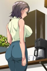 1girls anime_screencap antechinus ass breasts female female_only high_resolution huge_ass huge_breasts lips married_woman mature mature_female mature_woman milf ova plump screen_capture screencap screenshot short_hair smile solo stitched t-rex_(animation_studio) t-rex_(company) tsukamoto_misako tsuma_ga_kirei_ni_natta_wake