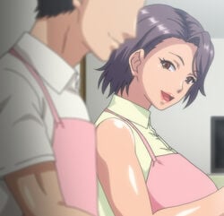 1male anime_screencap antechinus couple female happy high_resolution lips married_woman mature mature_female mature_woman milf ova screen_capture smile t-rex_(animation_studio) t-rex_(company) tsukamoto_misako tsuma_ga_kirei_ni_natta_wake