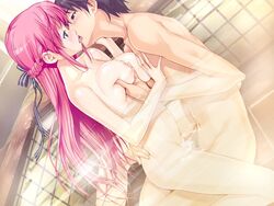 1boy 1boy1girl 1girls aroused bath big_breasts blue_eyes blush braid breast_grab breasts censored coed_bathing couple cowgirl_position cum cum_in_pussy cum_inside deep_skin female female_focus female_human female_on_top french_kiss game_cg groping happoubi_jin happy_sex human intimate kanojo_x_kanojo_x_kanojo kissing kissing_while_penetrated large_breasts light-skinned_female long_hair looking_pleasured male male/female male_human male_penetrating mixed_bathing mosaic_censoring nipples nude orifushi_akina penis pink_hair ribbon ribbons romantic romantic_couple sex shiki_haruomi sitting_on_lap skin_tone_difference skindentation slim_waist straddle straddling straight teenage_girl teenager upright_straddle vagina vaginal_only vaginal_penetration vaginal_sex wholesome