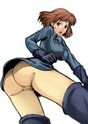 1girls 2008 ass blue_socks breasts brown_eyes brown_hair cameltoe curvaceous earrings female gloves human jewelry large_breasts light-skinned_female light_skin looking_at_viewer nausicaa nausicaa_of_the_valley_of_the_wind no_panties pants pantyhose pointy_chin princess pussy short_hair socks solo studio_ghibli thick_thighs thigh_socks thighhighs tonbo wide_hips