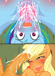 applejack_(mlp) female friendship_is_magic futanari intersex my_little_pony rainbow_dash_(mlp) smooth_skin zat