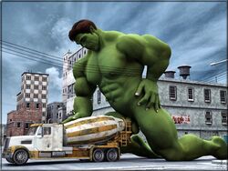 3d avengers cement_truck green_skin hulk male male_only marvel meme straight_hair