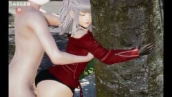 ahe_gao animated freya_(kingdom_hearts) half-dressed kingdom_hearts kingdom_hearts_missing-link looking_pleasured missing_link public_sex roseza size_difference sound straight tagme video white_hair