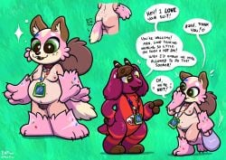 1girls ashley_(theenfman) ass breasts buttplug buttplug_tail female fursuit nude pubic_hair pussy tagme theenfman