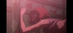 1boy 1girls afro_samurai against_wall alley alley_sex alleyway animated anime_screencap arms_up ass background_characters bouncing_breasts breasts breasts_out canonical_scene canonical_sex clothed_sex dancing dark-skinned_female doggy_style excited excited_female face_tattoo festival from_behind hand_on_wall jean_shorts jumping moaning movie multiple_views nipples nose_ring office_lady open_mouth party public_sex rough_sex shirt_lift sound tagme takashi_okazaki tank_top thighhighs top_lifted video