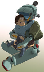 brown_background canti flcl gradient_background male/ambiguous naota tagme white_background