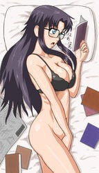 bra glasses masturbation read_or_die tagme translation_request yomiko_readman