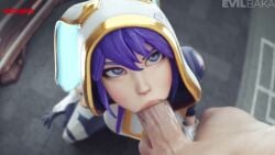 1boy 1girls 3d 3d_animation :>= animated balls big_penis blowjob blue_eyes blush bunnii_o'hare_(fortnite) close-up clothed_female_nude_male clothed_sex evilbaka fellatio female female_focus fortnite fortnite:_battle_royale huge_balls huge_cock kneeling kneeling_female kneeling_oral_position large_penis longer_than_10_seconds looking_at_another looking_at_partner male no_sound oral oral_sex penis penis_in_mouth purple_eyes purple_hair saliva saliva_on_penis saliva_string short_hair shorter_than_30_seconds sloppy sloppy_blowjob standing standing_male tagme video