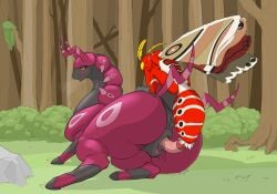 4_arms animal_genitalia animal_vulva antennae_(anatomy) anthro anthro_on_feral anus arthropod arthropod_abdomen arthropod_abdomen_genitalia arthropod_abdomen_penis barnikan bestiality big_anus big_penis big_vulva bodily_fluids cecropia_moth compound_eyes equine_genitalia equine_vulva feet female feral from_behind_position generation_5_pokemon genital_fluids genitals grey_feet grey_hands hi_res insect insect_wings interspecies lepidopteran lepidopteran_wings looking_pleasured male male/female moth multi_arm multi_limb multicolored_body neck_tuft nintendo penetration penile penile_penetration penis penis_in_vagina pokemon pokemon_(species) pokephilia pseudo_pupils puffy_anus purple_body rear_view red_body saturniid scolipede sex size_difference striped_abdomen stripes tuft vaginal vaginal_fluids vaginal_penetration vega_frith vulva white_body wings yellow_antennae yellow_eyes