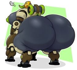 1girls areolae ass ass_bigger_than_head ass_bigger_than_torso ass_focus big_ass big_breasts bottom_heavy breasts busty enormous_ass fat_ass female female_only gigantic_ass gluteal_fold huge_ass huge_breasts hyper hyper_ass jacky_arts large_ass large_breasts looking_at_viewer looking_back massive_ass nipples omnic orisa overwatch rear_view robot robot_girl robot_taur solo taur thick_ass thick_thighs thunder_thighs wide_hips