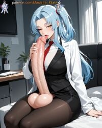 1futa 1futanari 1girl 1girls adult adult_female ai_generated angela_(lobotomy_corporation) autofellatio bangs big_breasts big_cock big_dick big_penis black_jacket black_pantyhose black_pencil_skirt blowjob blowjob_face blue_hair boobs breasts bust busty busty_female busty_girl cock curtained_hair dick dickgirl female foreskin futa futanari girl hair_tie hand_on_penis handjob huge_cock huge_penis jacket lab_coat labcoat large_breasts licking_own_penis licking_penis lobotomy_corporation long_hair long_penis machine_muse mature mature_body mature_female necktie one_side_up oral oral_sex pale_blue_hair pantyhose parted_bangs pencil_skirt penis penis_in_mouth project_moon red_necktie sexy sexy_body shirt side_ponytail sitting solo sucking sucking_own_penis sucking_penis tits tongue touching_penis trans trans_woman uncensored veiny_penis watermark white_shirt yellow_eyes