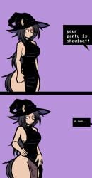 1futa antropomorph black_dress furry hat huge_breasts huge_cock humanoid pony purple_background sequence showing_cock tagme ykujo
