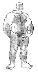 1boy back_hair balls ballsack bara beefy body_hair erection facial_hair hairy_balls hairy_male hedrus human ivan kenzie_lamar light_hair male male_nipples male_only male_pubic_hair manly mature_male muscle musclegut muscles muscular_male mustache necklace nude_male pecs penis ride_on_shooting_star scrotum smooth_penis testicles