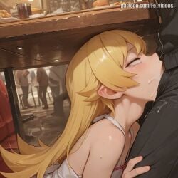 1girls 1girls1boy ai_generated animated animation beautiful blowjob blowjob_face breasts cum cute cute_face deepthroat female fevideos hi_res highres licking_penis naked nude original_character sex smooth_skin straight sucking sucking_penis tagme under_the_table video