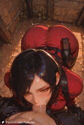 1boy 1girls ada_wong ai_generated ass ass_focus ass_grab big_ass big_breasts black_hair blowjob blush breast_grab breasts brown_eyes clothes clothing cute cute_face female female_focus large_ass large_breasts light-skinned_female light_skin looking_at_viewer nipples open_mouth penis penis_in_mouth pink_nipples pussy resident_evil resident_evil_2 resident_evil_4 sexy sexy_body sexy_female short_hair younger_female