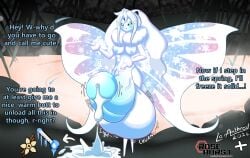 antennae_(anatomy) anthro arthropod ball balls big_balls big_breasts big_penis blue_penis blush blush_lines bodily_fluids breasts casual_hyper churn churning churning_balls cold crossover cum cum_drip cum_on_ground cum_on_penis cum_splatter dialogue dripping ejaculation elemental_manipulation embarrased_horny embarrassed english_text excessive_cum excessive_genital_fluids eyelashes female flavored_cum fluffy forehead_gem frosmoth gem generation_8_pokemon genital_fluids genitals gynomorph hair hi_res hollow_knight_(franchise) hot_spring huge_balls huge_penis humanoid_genitalia humanoid_penis hyper hyper_balls hyper_genitalia hyper_penis ice ice_cum ice_manipulation icicle insect intersex inviting_to_sex inviting_viewer latiar lepidopteran long_hair moth motion_lines multicolored_wings neck_tuft nintendo nipples nude penis pokemon pokemon_(species) pokemorph roseburst_(artist) snowdrift solo sound_effects spa stuttering team_cherry text thick_thighs tuft unusual_bodily_fluids unusual_cum unusual_genital_fluids vein water white_body white_hair wings