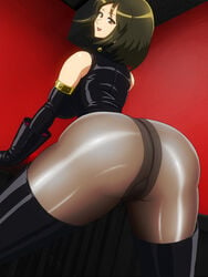 2d ass_visible_through_thighs boots elbow_gloves enkaboots gloves latex latex_gloves leather_gloves minako_(enkaboots) teasing thighhigh_boots