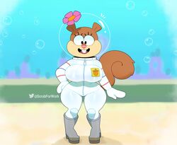 sandy cheeks from spongebob squarepants by somescrub