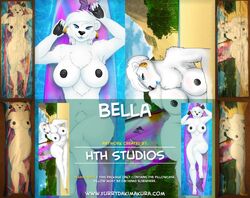 1girls anthro areola armpits bella_ferrari breasts crowchild female furry furry_dakimakura high_tail_hall hth_studios nipples original_character polar_bear solo solo_female solo_focus white_fur white_hair white_skin