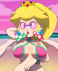princess peach from mario (series) by somescrub