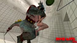 3d animated bathroom big_ass big_breasts big_butt big_penis brunette devilmask female grunting human inside leg_grab lizard male monster music room sex sfm shower signature size_difference sound straight tagme video voice_acted water