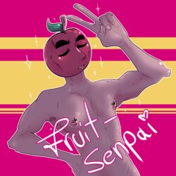 fruit_humanoid fruitboy fruithead gay male naked senpai