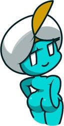 alien ankh_(character) big_butt female female_focus female_only genie huge_ass mob_face pants_down part_time_ufo simple_background smug video_game video_games vilepluff