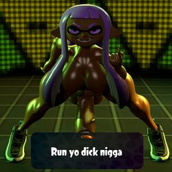 1futa 3d big_penis dark-skinned_futanari dark_skin daybreaksfm futa_only futanari huge_balls huge_cock inkling inkling_futa inkling_girl nintendo rabenda_(oc) rabenda_(solgain) seductive solo_futa splatoon the_n_word