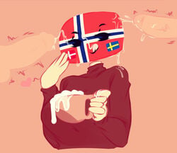 1girls 2boys balls breasts clothed clothing countryhumans countryhumans_girl cum cum_in_container cum_in_cup cum_on_face danish_flag denmark_(countryhumans) female flawsy fully_clothed humanoid licking_lips norway_(countryhumans) norwegian_flag penis solo_focus straight sweater sweden_(countryhumans) swedish_flag tagme threesome tongue tongue_out twitch_lines