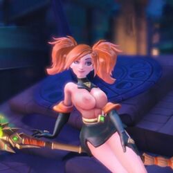 1girls 3d big_breasts edit evie_(paladins) female female_only lm-skye paladins solo