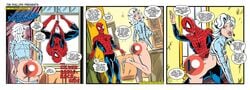 1boy 1boy1girl 1girls ass bottomless censored comic comic_strip fanart marvel marvel_comics patreon patreon_logo peter_parker power_of_two punishment punishment_spanking silver_sable silver_sablinova spanking spider-man straight_hair tim_phillips unseen_male_face