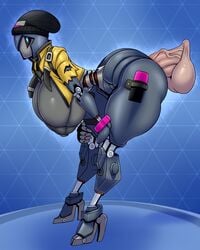 1boy 1boy1girl 1girls 1robot ass balls bent_over ber00 big_ass big_balls big_breasts big_butt big_penis breasts built-in_high_heels butt disembodied_penis fortnite high_heels huge_ass huge_breasts nipples penis penis_in_ass rebel_(fortnite) robot robot_girl solo_focus solo_robot tagme technophilia