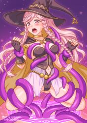 1girls alternate_costume big_breasts blush braid burbur cleavage fire_emblem fire_emblem_awakening halloween halloween_costume imminent_tentacle_sex magic magic_user medium_breasts nintendo olivia_(fire_emblem) open_mouth pink_eyes pink_hair restrained restrained_by_tentacles solo_female spell_gone_wrong sweatdrop tentacle tentacle_rape tentacle_sex tentacle_summoning tentacles_around_arms tentacles_around_breasts tentacles_around_legs twin_braids veil witch witch_hat