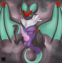 absurd_res anal anal_penetration ass balls bodily_fluids cum dragon feral genital_fluids genitals hi_res male mel21-12 nintendo noivern penis pokémon_(species) pokemon pokemon_(species) sex solo tail_fetish tail_in_ass tail_in_own_ass tail_insertion tail_masturbation tail_play tail_sex tailfucking video_games