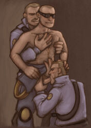 2d engineer engineer_(team_fortress_2) human human_male human_only male male_only sex soldier soldier_(team_fortress_2) team_fortress_2 yaoi