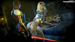 1futa 1girls 3d anal anal_penetration animated armor ass bent_over boots countess_(paragon) dickgirl erection female footwear from_behind futa_on_female futanari greaves intersex latex paragon penis plate_armor pussy rubber serath sex sound source_filmmaker the_firebrand video