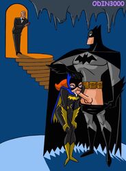 alfred_pennyworth batgirl batman batman:_the_animated_series batman_(series) dc_comics dcau fellatio female human male odin3000 pale_skin pants_down partially_clothed penis straight tagme the_new_batman_adventures unwanted_canon