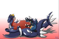 drgnalexia garchomp lucario pokemon pokemon_(species) tagme