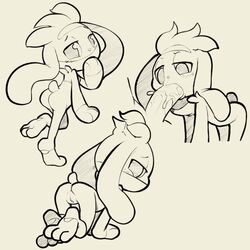 1:1 2020 absurd_res all_fours anthro anthro_penetrated ass black_and_white duo erection faceless_male fellatio female female_focus female_penetrated genitals hi_res itsunknownanon lagomorph looking_at_viewer looking_back looking_back_at_viewer male male_penetrating male_penetrating_female mammal monochrome multiple_images nintendo oral oral_penetration penetration penile penile_penetration penis pokémon_(species) pokemon pokemon_(species) presenting presenting_pussy pussy raboot sex solo_focus straight video_games
