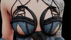 3d animated ass ass_clap ass_focus ass_jiggle ass_shake big_ass bouncing_ass bubble_ass bubble_butt corset kaine_(nier)_(cosplay) kishi lingerie nier:_automata no_sound tagme teasing thick_ass thick_legs thick_thighs twerking video voluptuous yorha_2b