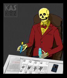 cksks death_and_taxes gay grim_reaper male masturbation office penis skeleton suit