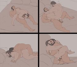 2boys 69 a0secret bara bed bedroom cowboy_position cum_in_ass cum_inside doggy_style eating_out fellatio kissing maestro_(rainbow_six) male male/male male_only male_penetrating married married_couple moaning multiple_poses on_top oryx_(rainbow_six) penis rainbow_six rainbow_six_siege riding_penis tom_clancy upright_straddle wedding yaoi