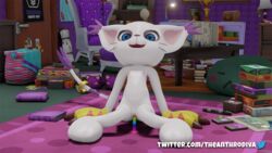 3d anthro anthrodiva digimon dildo furry gatomon sex_toy uncensored